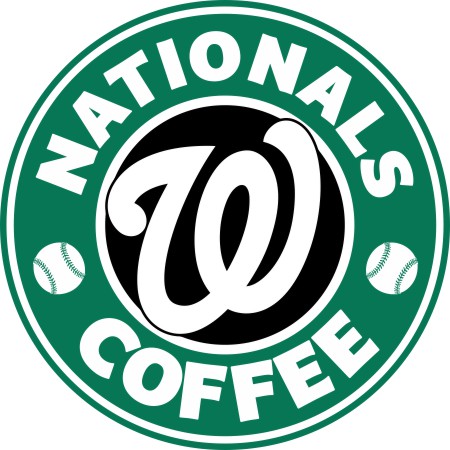 Washington Nationals Starbucks Coffee Logo vinyl decal